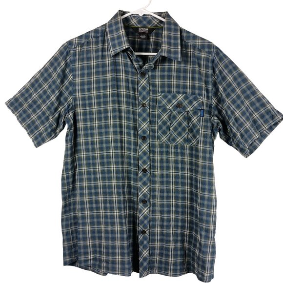 Outdoor Research Mens Rugged Plaid Short-Sleeve Button Up Shirt Size M Outdoor - Picture 1 of 6